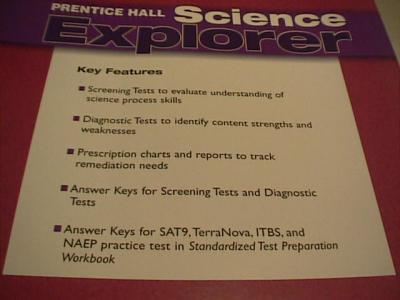 Ebluejay Prentice Hall Science Explorer Test Book With Answers Grade 6 8 05 07 09