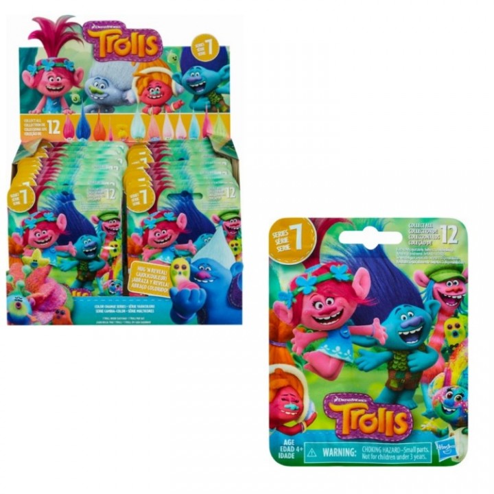 DreamWorks Trolls Movie Surprise Mini Figure Series 1 Mystery Blind Bag  Case of ×24 Packs by Hasbro