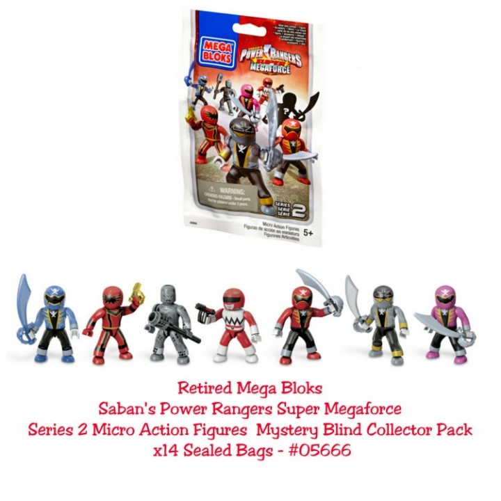 Ebluejay Mega Bloks Power Rangers Super Megaforce Series 2 Figures Mystery Blind Collector Pack 14 Bags - roblox mystery figures series 2 blind boxes 5 pack lot unopened