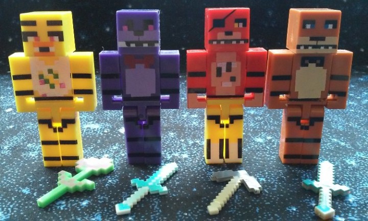 fnaf minecraft figures