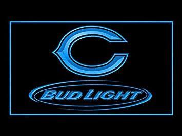 Chicago Bears Bud Light Neon-Like LED Sign