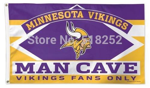 3 ft x 5 ft Polyester NFL Flag - Minnesota Vikings