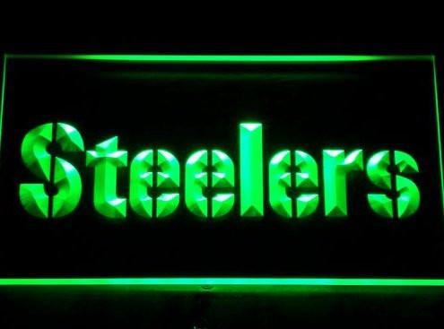 Pittsburgh Steelers Neon Sign Pub Bar Lamp