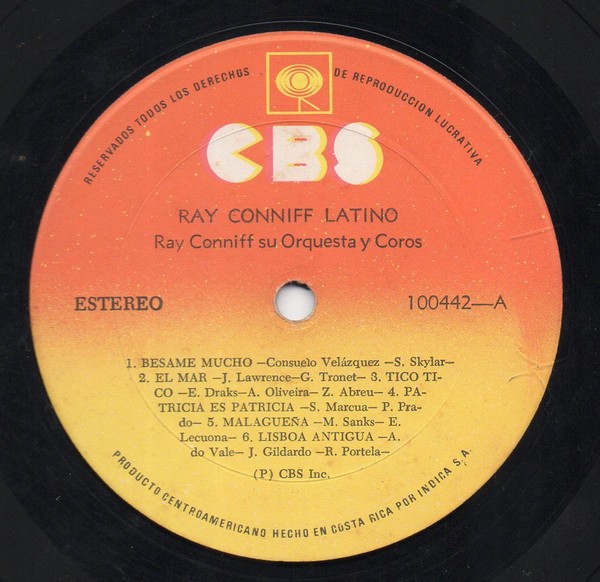 eBlueJay: RAY CONNIF Y SU ORQUESTA Y COROS* LATINO-CBS