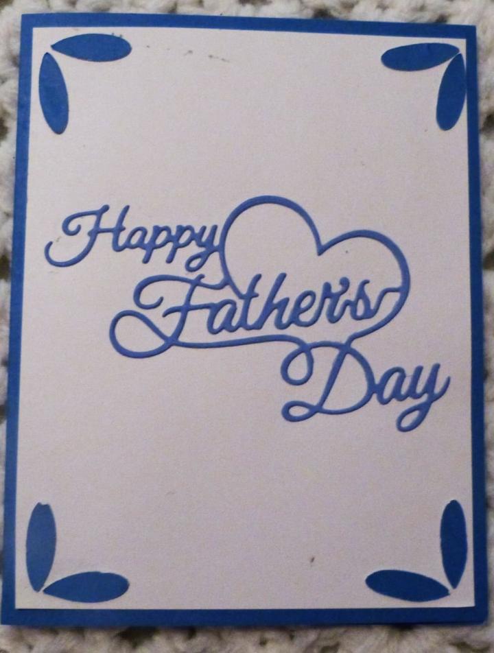 Dad, Handmade Greeting Card, #406