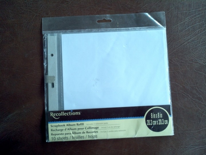 Recollections Scrapbook Album Refill Pages (8 x 8)