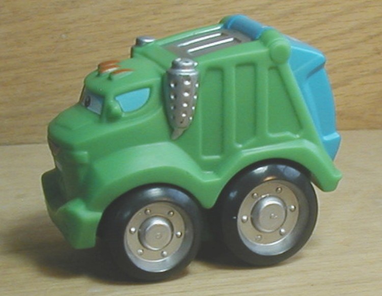 tonka green garbage truck