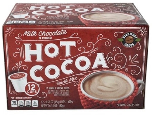 eBlueJay Beaumont Milk Chocolate Hot Cocoa 12 Kcups