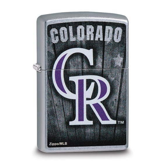 MLB® Colorado Rockies™ Street Chrome™ Windproof Lighter