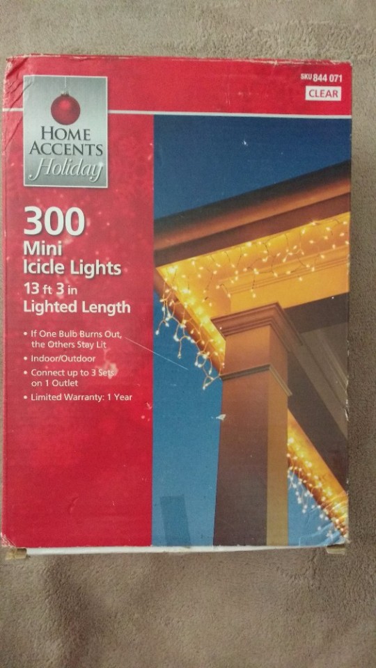 home accents mini icicle lights