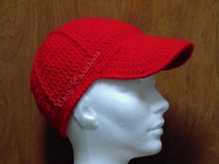 eBlueJay Adult Baseball Cap instant digital download crochet pattern