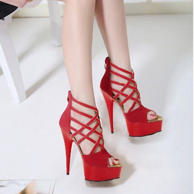 red heels size 4