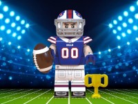 Custom Minifigure Football Buffalo Bills