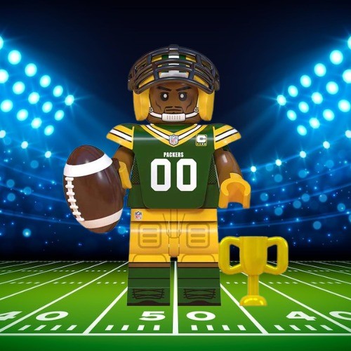 eBlueJay: Green Bay Packers Custom Football Block Figure Lego