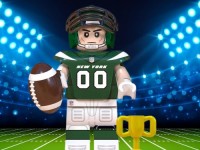 eBlueJay: Green Bay Packers Custom Football Block Figure Lego Compatible  Minifigure WM2316