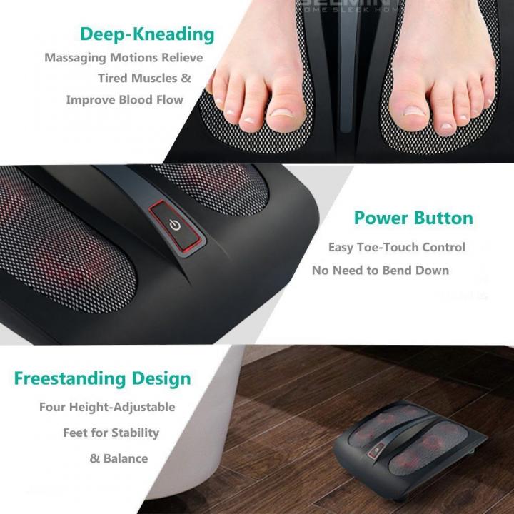 belmint shiatsu foot massager with airbag massage pressure and heel massage