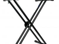 Rockville Double X Braced Keyboard Stand w/ Push Lock For Alesis Melody 61  MKII