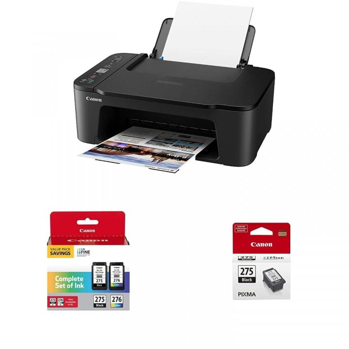  Canon PIXMA TS3520 Compact Wireless All-in-One Printer, Black :  Everything Else