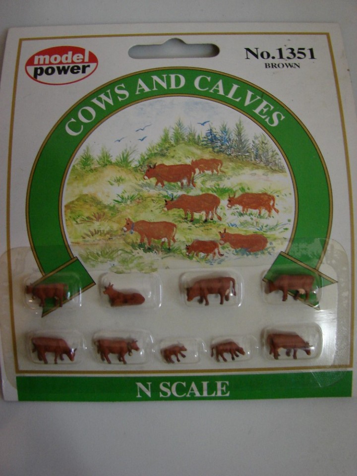 n scale cows