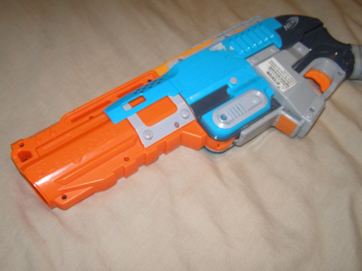 eBlueJay: Nerf Gun Zombie Strike SledgeFire N-Strike Elite Blue Orange ...