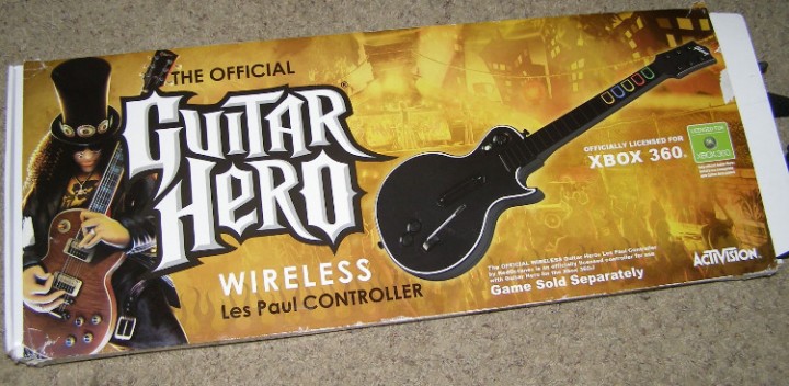 guitar hero les paul xbox 360 wired