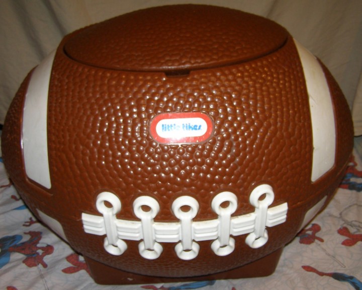 little tikes football toy chest