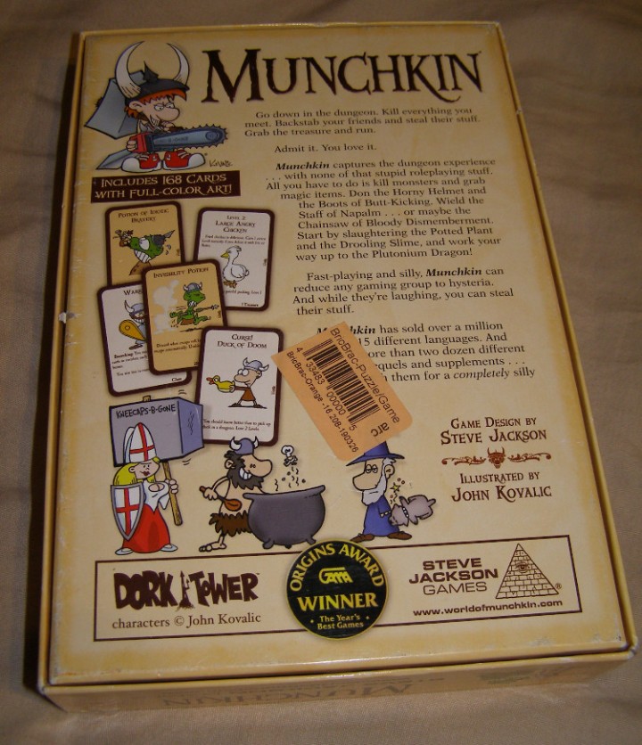 eBlueJay: MUNCHKIN Steve Jackson card game in box 276 cards