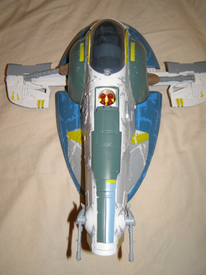 eBlueJay: 2001 Hasbro Star Wars Jango Fett Slave 1 Space ship 14