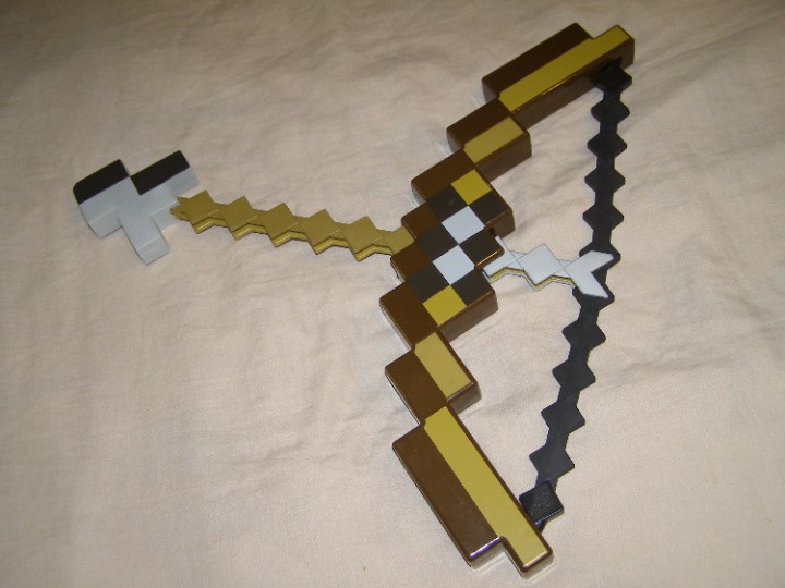 minecraft bow and arrow toy target