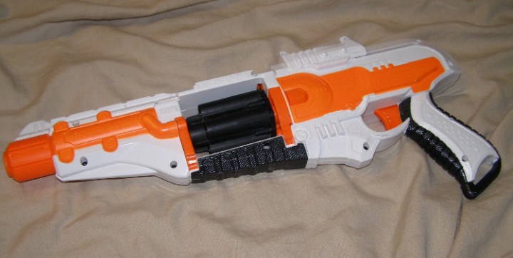 eBlueJay: Longarm Nerf Doomlands Toy Blaster with Flip-Open Drum white ...