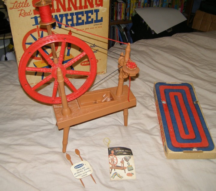 remco little red spinning wheel