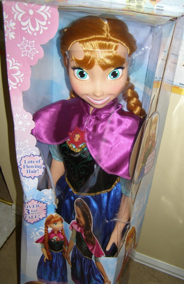 Ebluejay Disney Frozen My Size Anna Doll Over 3 Feet Tall Nib Barbie 