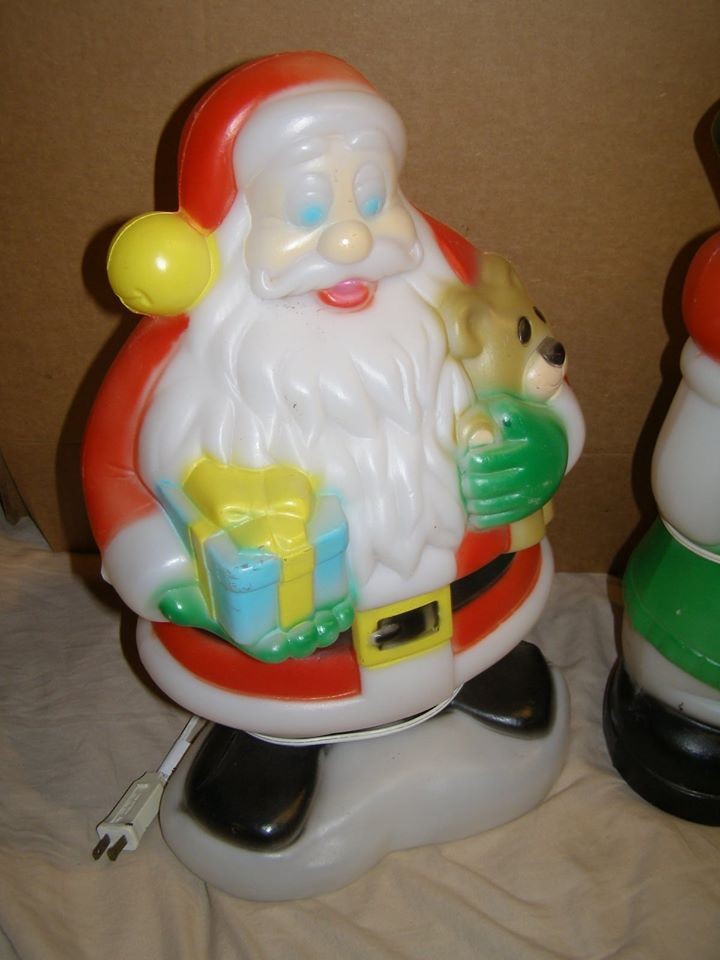 eBlueJay: Light up Blow Mold Santa and Frosty the Snowman General Foam