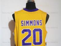 BEN SIMMONS 20 MONTVERDE ACADEMY EAGLES BLACK BASKETBALL JERSEY