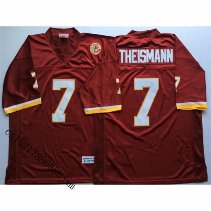 : Joe Theismann Jersey #7 Custom Stitched White Football Various  Sizes New No Brand/Logos GENERIC Size L : Everything Else