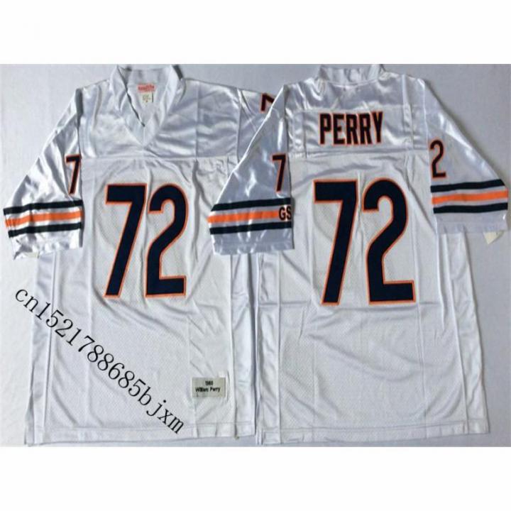 eBlueJay: 1985 Retro William Perry Stitched Name&Number Throwback Football  Jersey Blue 54