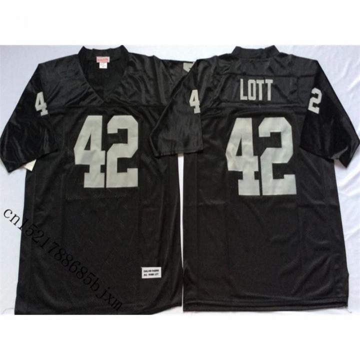 eBlueJay: Mens Retro Ronnie Lott Stitched Name&Number Throwback Football  Jersey M-3XL White 52