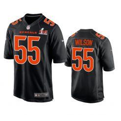 Logan Wilson 55 Cincinnati Bengals Super Bowl LVII Champions Youth  Alternate Game Jersey - Black - Bluefink