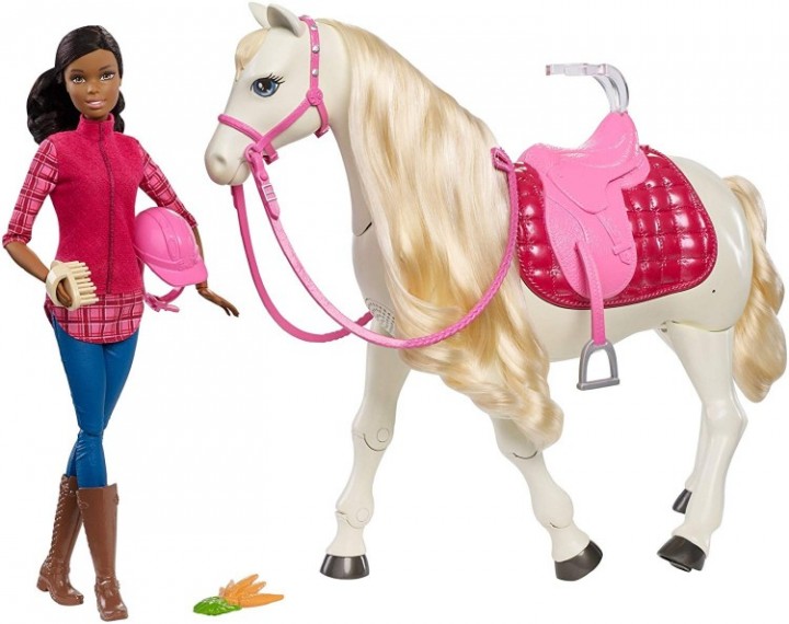 barbie and walking horse