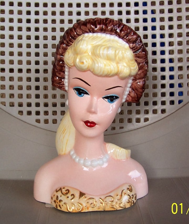 Barbie head vase on sale