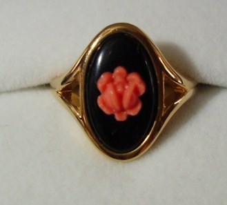 vintage avon rose ring