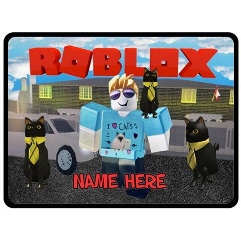 Ebluejay Roblox I Love Cats Fleece Blanket Size 60 X 80 Free Personalization - blanket roblox