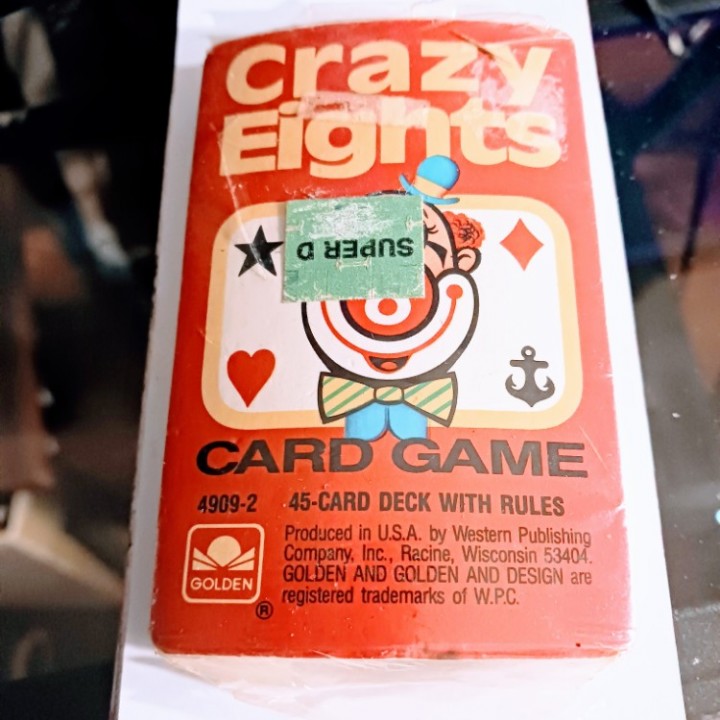 vintage crazy eights card game