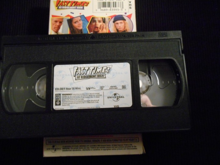 Ebluejay: Fast Times At Ridgemont High Vhs Ntsc (1982) Sean Penn 