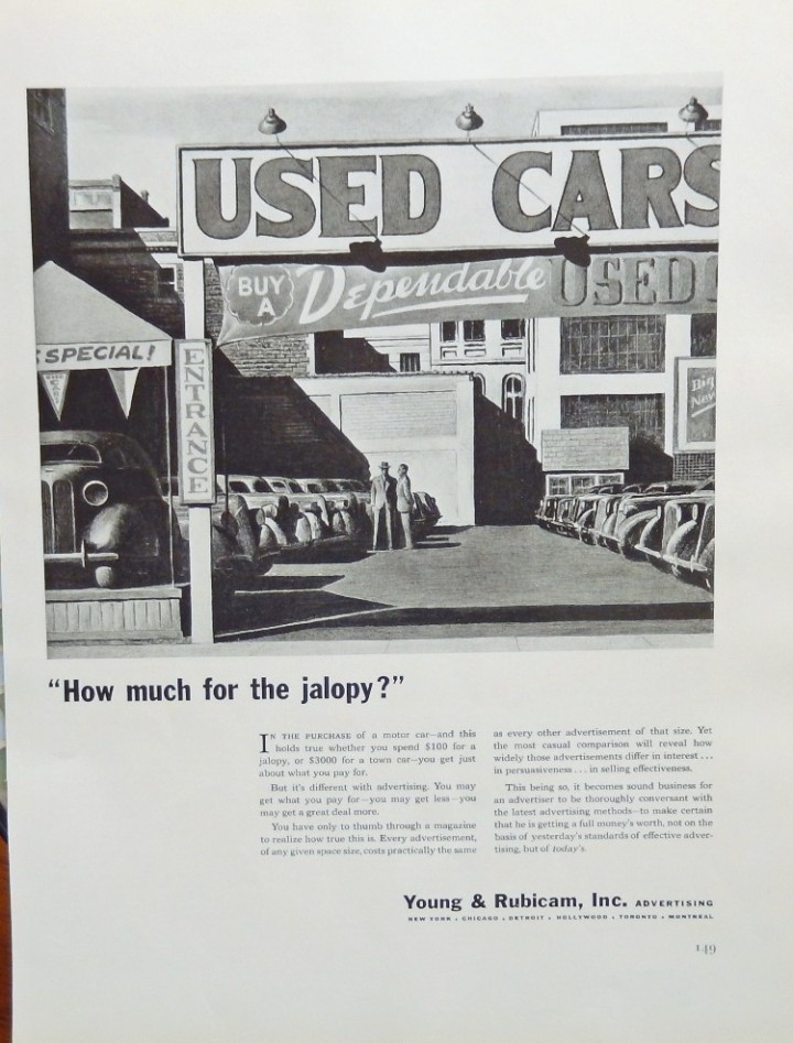 EBlueJay: Young & Rubicam,Inc. 1939 Original Advertisment. Illustration ...