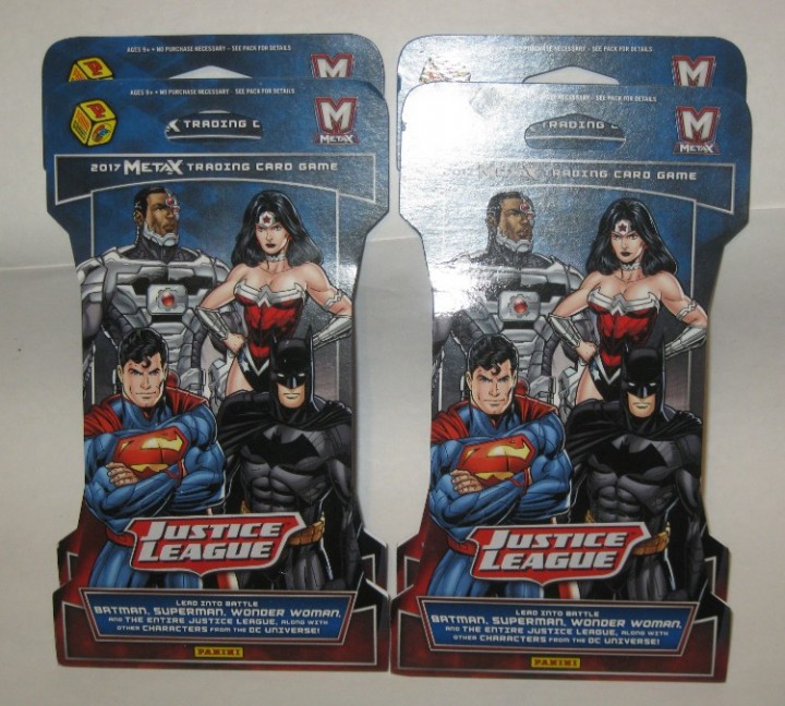 justice league metax trading card game