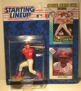 Starting Lineup JOHN KRUK 1993 Philadelphia Phillys sports baseball –  ActionFiguresandComics