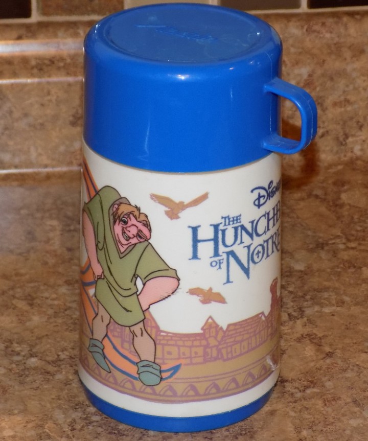 Vintage Disney's Beauty and the Beast Lunchbox Thermos Aladdin