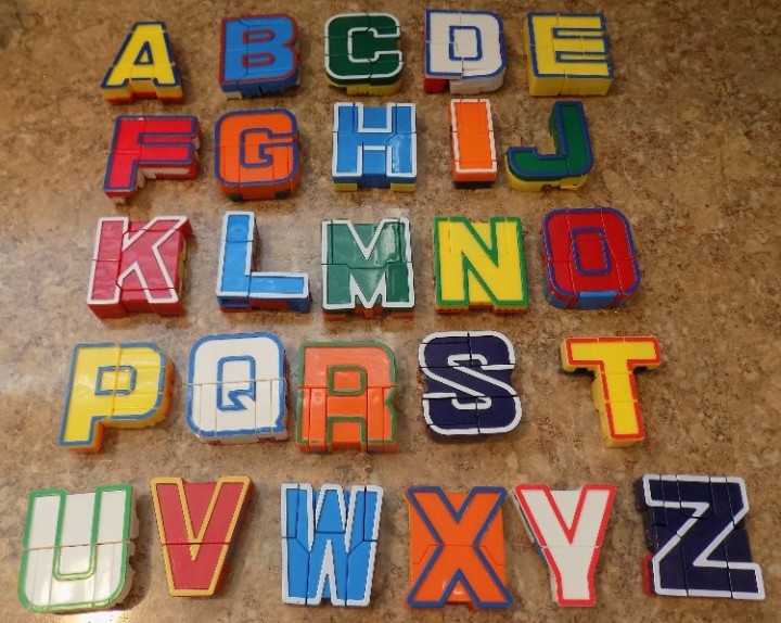 eBlueJay: Transforming Letters Alphabet Robots Complete Set