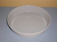 eBlueJay: PAMPERED CHEF STONEWARE SQUARE BAKER BAKING PAN - OFF WHITE  OUTSIDE- LOOKS NEW